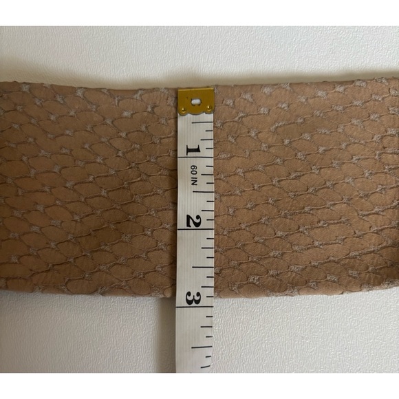 ADA Collection Python Print Suede  Wrap Statement Belt in Oatmeal ~ ONE SIZE main image 6